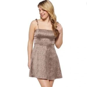 Socialite, leopard print mini dress